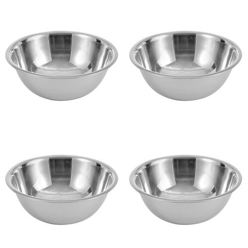 4PK Lemon & Lime High-Quality Durable Stainless Steel Sleek Mixing Bowl 28cm