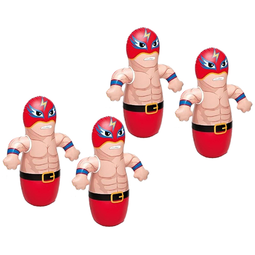 4PK Intex 3D Bop Bags Inflatable Fun Play Toy Kids/Children 3+ Assort