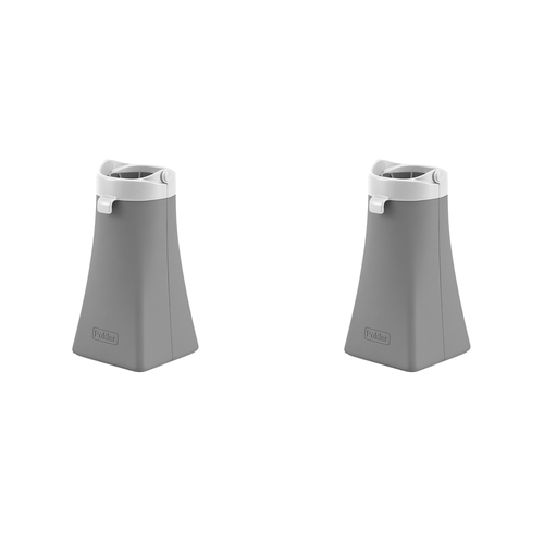 2PK Polder Silicone 2-In-1 Hot Sleeve Curling Iron Holder - Grey