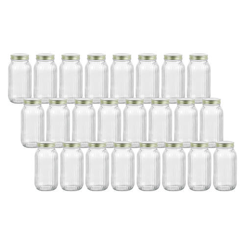 24PK Lemon & Lime Roma Ribbed Conserve Glass Jar with Lid 800ml