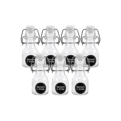 72PK Lemon & Lime Secure Glass Air-Tight Clip Lid Bottle 60ml