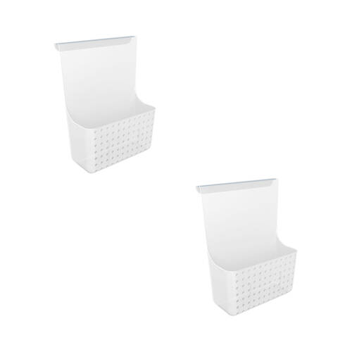 2PK Madesmart Hanging Door Store Space Saving Oganiser  - White