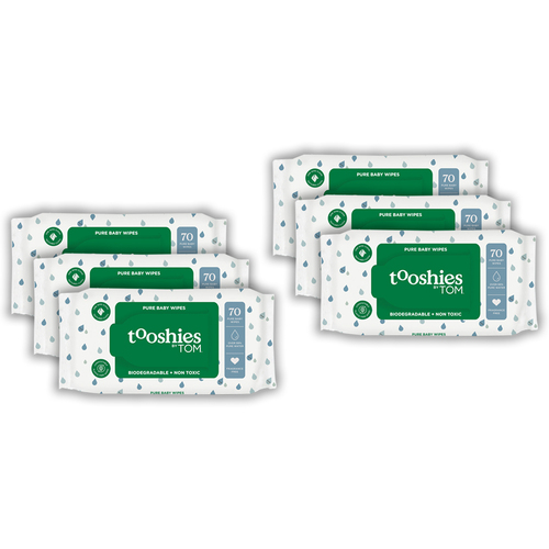 420pc Tooshies Pure Water Baby Wipes