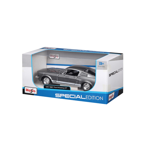 Maisto 1:24 1967 Ford Mustang GT Model Car Toy 3y+ Grey