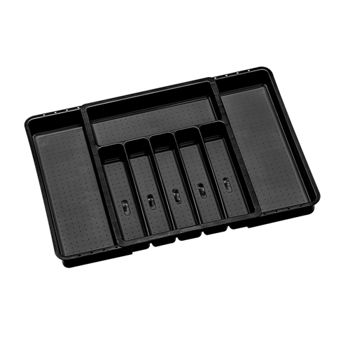 Madesmart Expandable Cutlery Tray Rect 41x5cm Carbon
