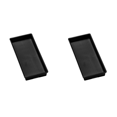 2PK Madesmart Large Bin Carbon Kitchen Organiser 39x17cm