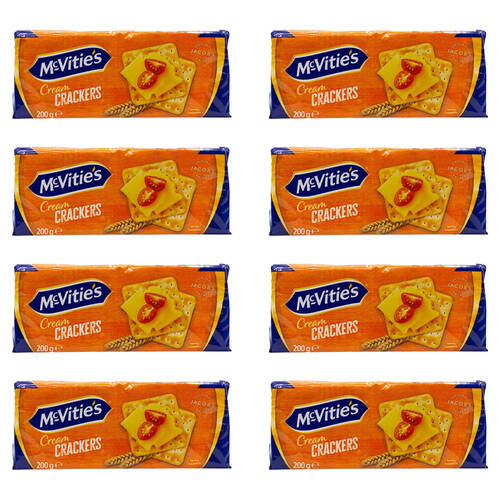 24PK Mcvities 200G Light & Crispy Cream Cheese Crackers/Biscuits