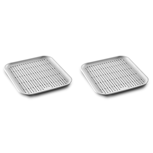 2PK Madesmart Elevated Sink Mat Kitchen Accessory 33x30cm Grey