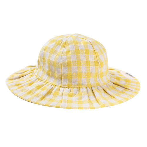 Ponchik Sun Hat Sunshine Gingham Size Small - 3-9m