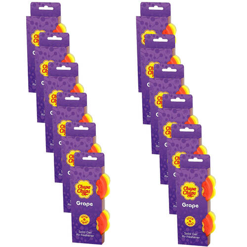 12PK Chupa Chups Stick & Twist Solid Gel Air Freshener 40g - Assorted