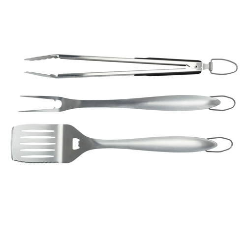 3pc Euroline Grande 45.5/43cm Stainless Steel Spatula/Fork/Tongs BBQ Set