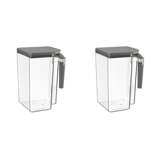2PK Polder Handle-It 4.15L/23cm Storage Canister - Clear/Grey