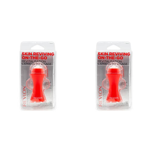 2PK Revlon 3-in-1 Skin Reviving Roller Womens Skin Care - Red