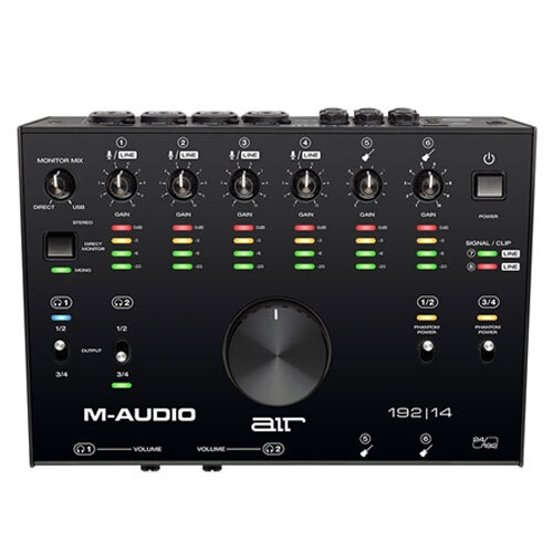 M-Audio Air 192/14 USB 8x4 Audio Interface Monitoring w/ MIDI Black