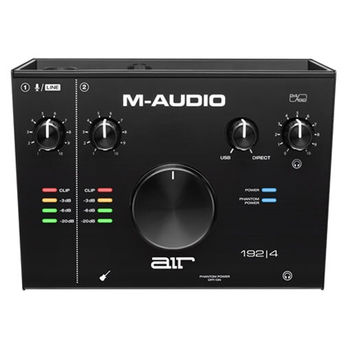 M-Audio Air 192/4 USB 2x2 Audio Interface Monitoring w/ MIDI Black