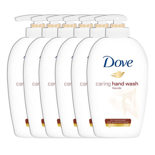 6x Dove 250ml Caring Hand Wash - Fine Silk