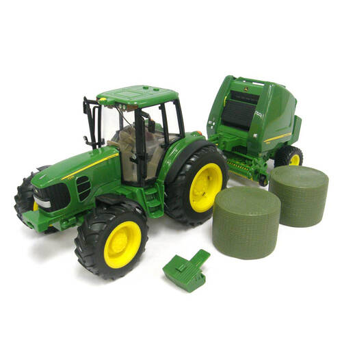 John Deere Ertl 1:16 Big Farm John Deere Tractor & Baler