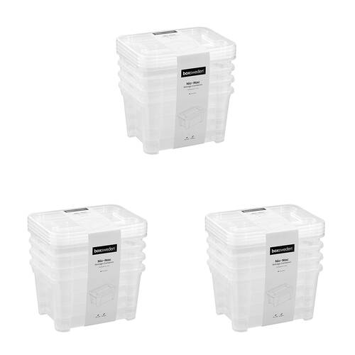 3x 4pc Boxsweden Nic-Nac Storage Container Essentials 2.5L 21x16x11cm 