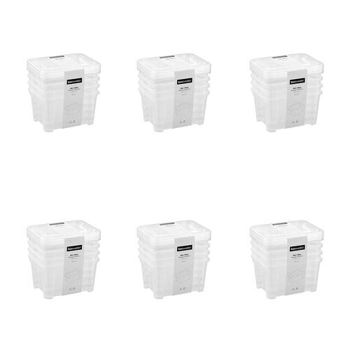 6x 4pc Boxsweden Nic-Nac Storage Container Essentials 2.5L 21x16x11cm 