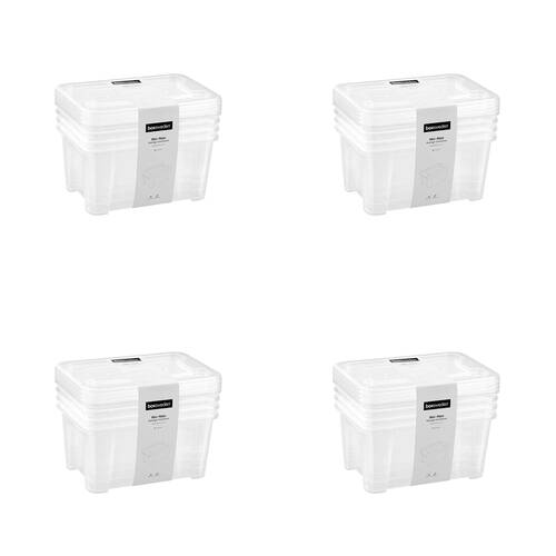 4x 4pc Boxsweden Nic-Nac Storage Container Essentials 5L 28x20x13.5cm