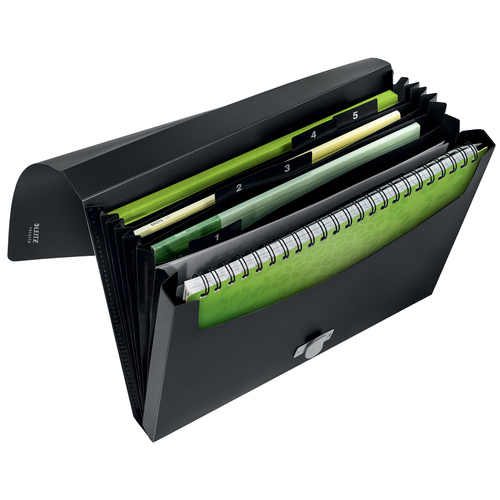 Leitz 5-Pocket Recycled Expanding A4 Document File Storage - Black
