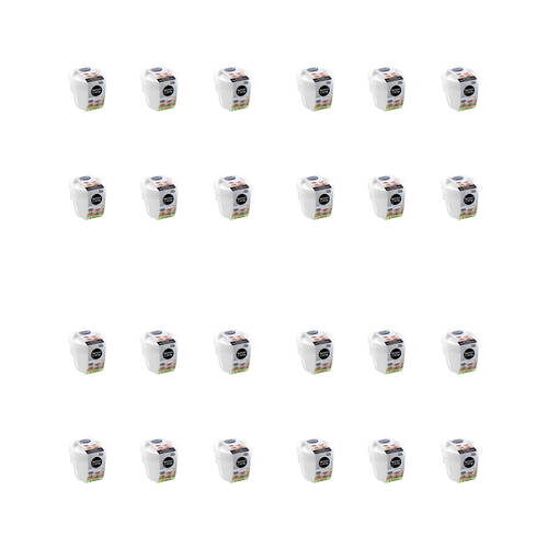 24x 4pc Lemon & Lime Reusable Lunch/Snack Container Portable Round 280ml