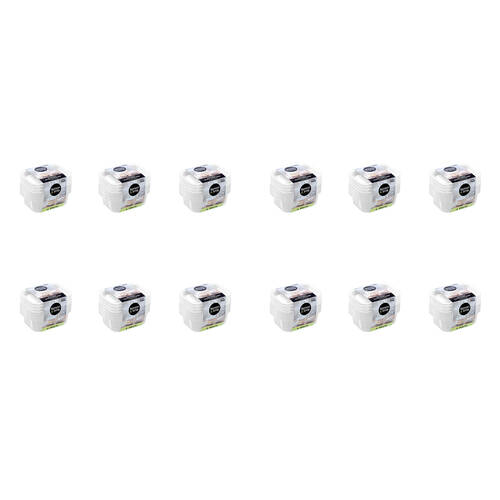 12x 4pc Lemon & Lime Reusable Lunch/Snack Container Portable Rectangular 180ml