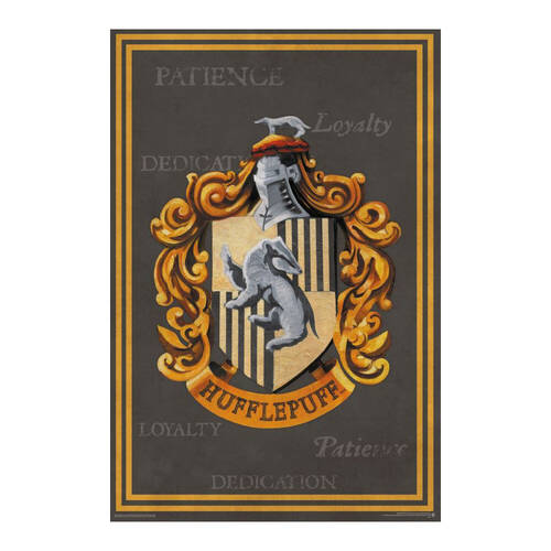 Wizarding World Harry Potter Hufflepuff Crest Poster 91.5x61cm