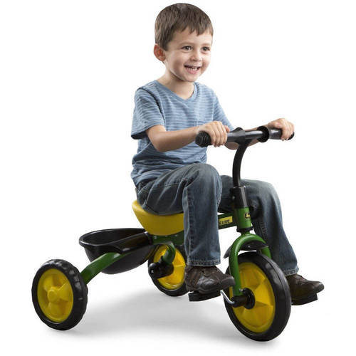 john deere tricycle with trailer