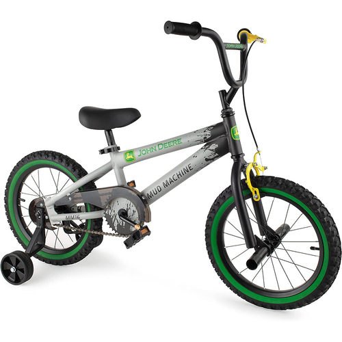 John Deere 16''/40cm Mud Machine Kids/Childrens Bicycle w/Training Wheels 4y+