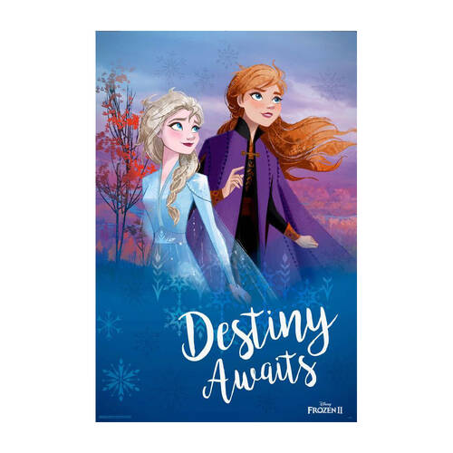 Disney Frozen II Destiny Awaits Poster 91.5x61cm Kids Room Decor
