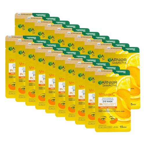 20PK Garnier 5g Eye Mask Skin Active Brightening & Glow Boosting