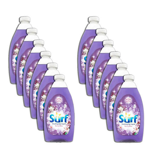 12PK Surf Dishwashing Liquid Berry Bliss Grease Cleaner 500ml