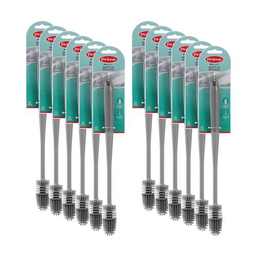 12PK Boxsweden Prime Essentials Bottle Brush Silicone Bristles for Cleaning