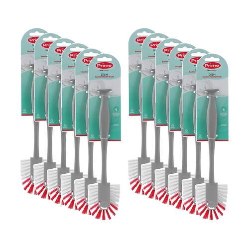 12PK Boxsweden Prime Essentials Suction Handle Dish Brush Cleaning Assorted