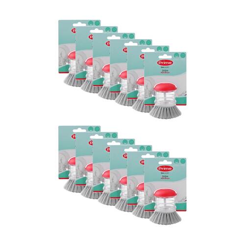 12PK Boxsweden Prime Essentials Palm Dish Brush for Cleaning Assorted