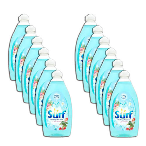 12PK Surf Dishwashing Liquid Coco Island Grease Cleaner 500ml