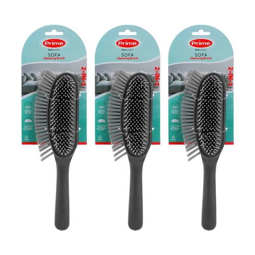 3PK Boxsweden Prime Sofa or Carpet Cleaning Brush w/ Grip Handles