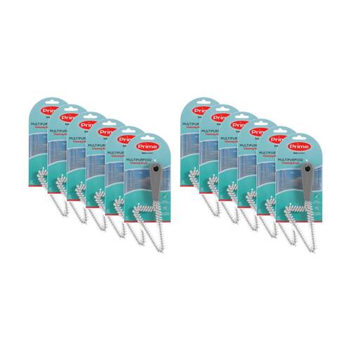12PK Boxsweden Prime Multi Purpose Cleaning Brush Removes Dirt/Grime Assorted