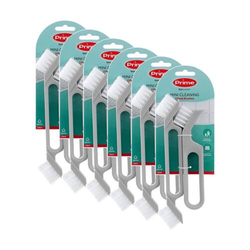 6x 2pc Boxsweden Prime Mini Cleaning Brushes Two Heads for Versatile Use