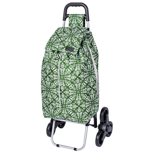 Sachi Summit Stair Climber 45L Shopping Trolley - Bohemian Green