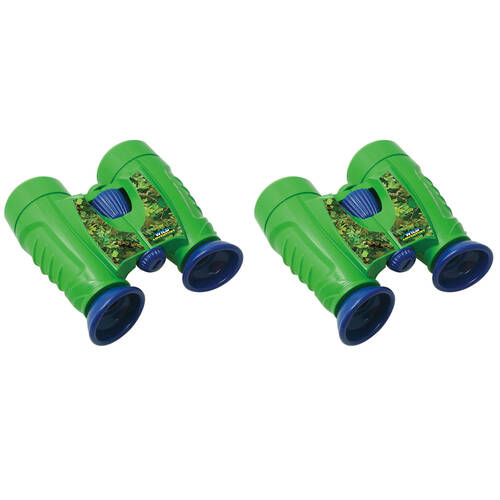 2PK Wild Adventure Binoculars 19.7x20.3cm Kids - Green 3y+