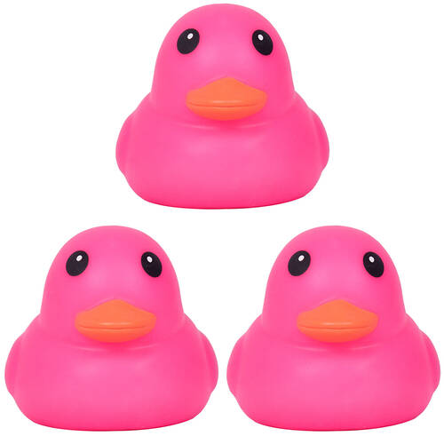 3PK Toymendous Jumbo Squishy Childrens Fidget Ducks Stress Toy 5inch Assorted