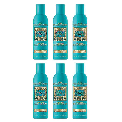 6PK Mulhens 4711 Original 150ml Eau De Cologne Body Spray For Women