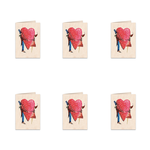 6PK Cozywood Wooden Greeting Card 11x16cm - So Good to Have You