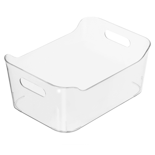 Oggi 33cm Storage Bin Home Food Organiser w/ Handles - Clear