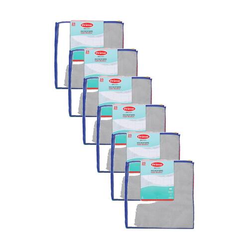 6x 25pc Boxsweden Prime Microfibre Cloths 30x30cm Value Pack for Cleaning