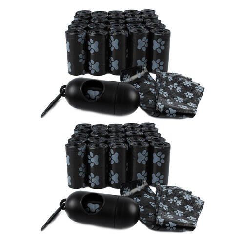 2000pc Paws & Claws Doggy Clean Up Bags with Dispenser