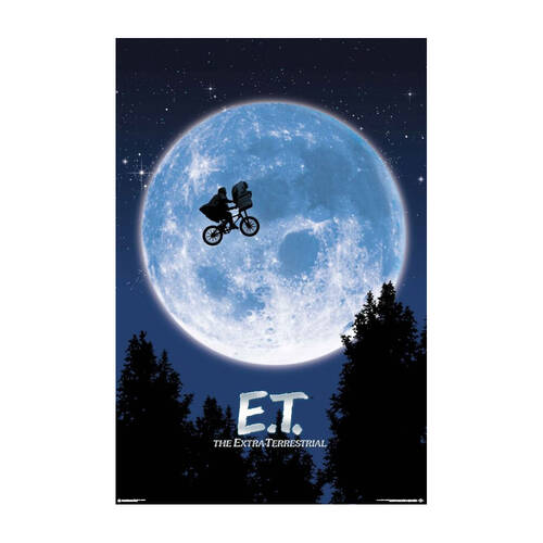 E.T. The Extra Terrestrial Moon Poster 91.5x61cm Wall Decor