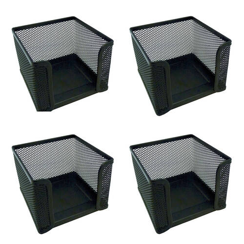 4PK Esselte Mesh Memo Holder Black